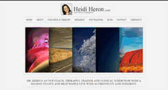Desktop Screenshot of heidiheron.com