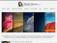 Tablet Screenshot of heidiheron.com